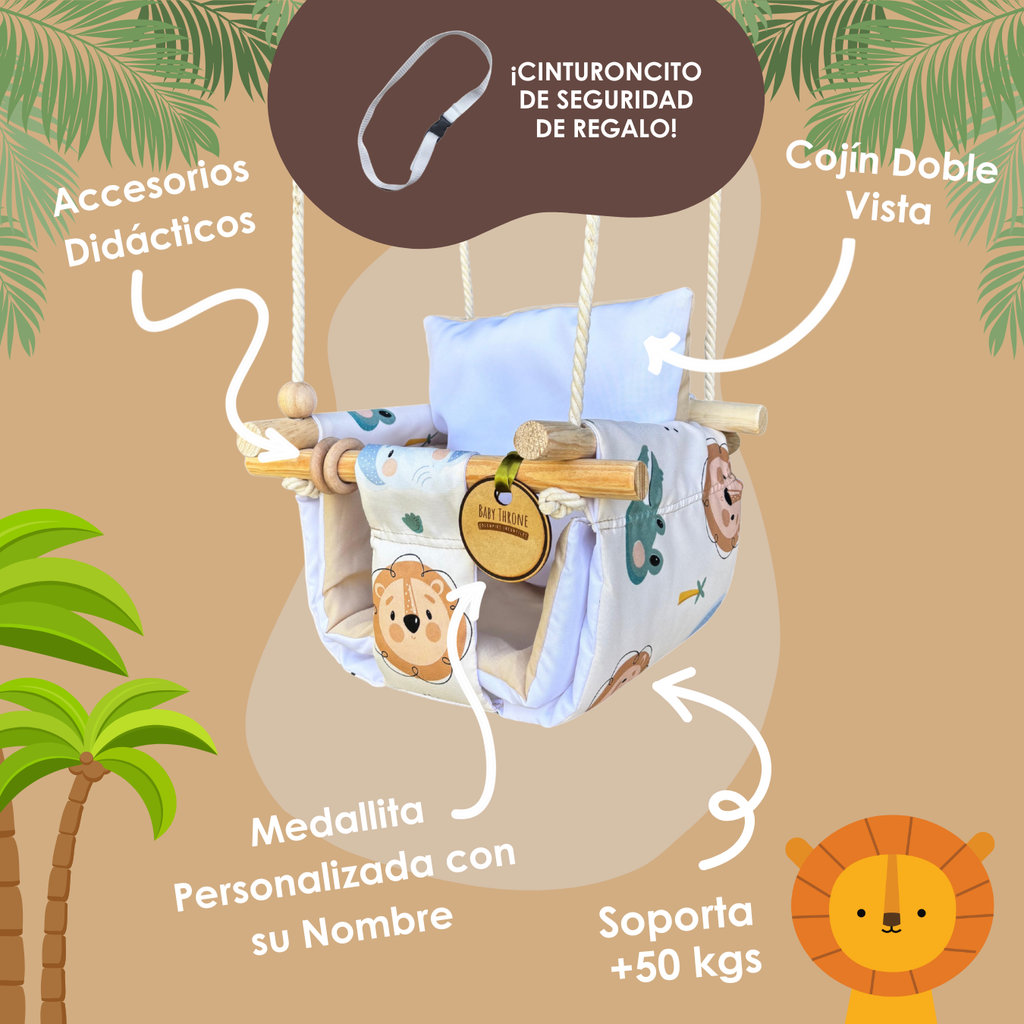 Columpio Animal Kingdom 🦁🐘🐊 (Edición Limitada) (PROMO 30%)