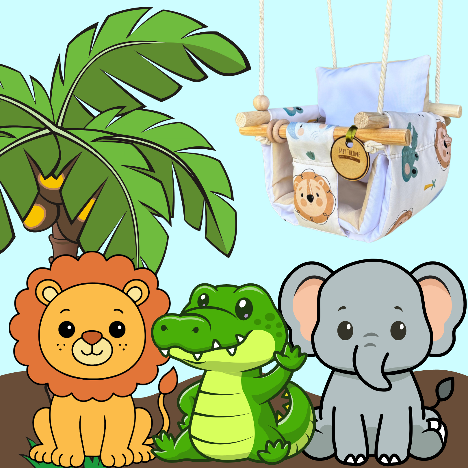 Columpio Animal Kingdom 🦁🐘🐊 (Edición Limitada) (PROMO 30%)